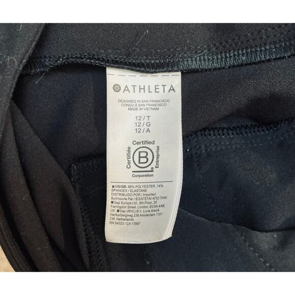 Athleta Endless High Rise Pull-On Pants SZ 12T Black Athleisure Travel Easy Fit - Picture 8 of 8